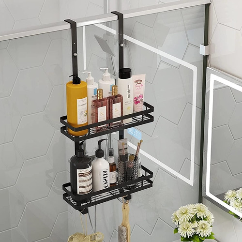 Estante Organizador Para Ducha En Acero Inoxidable 2 Pisos.