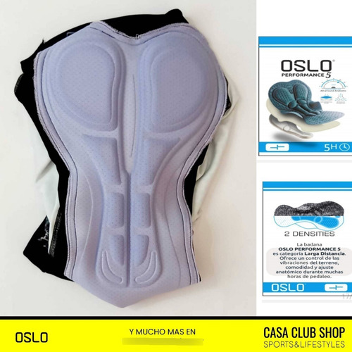 Calza Ciclismo Oslo Color Badana 3d Anatómica Hombre