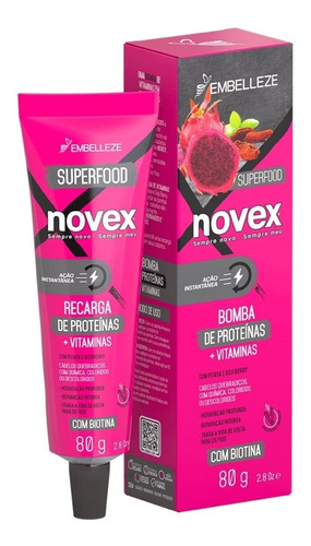 Novex Recarga De Vitaminas Superfood Pitaya & Gojiberry 80g