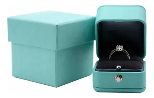 Caja de anillo de compromiso tiffany sales