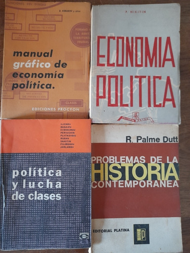 Economía Política Historia Y Clases 4 Libros Soviéticos C11