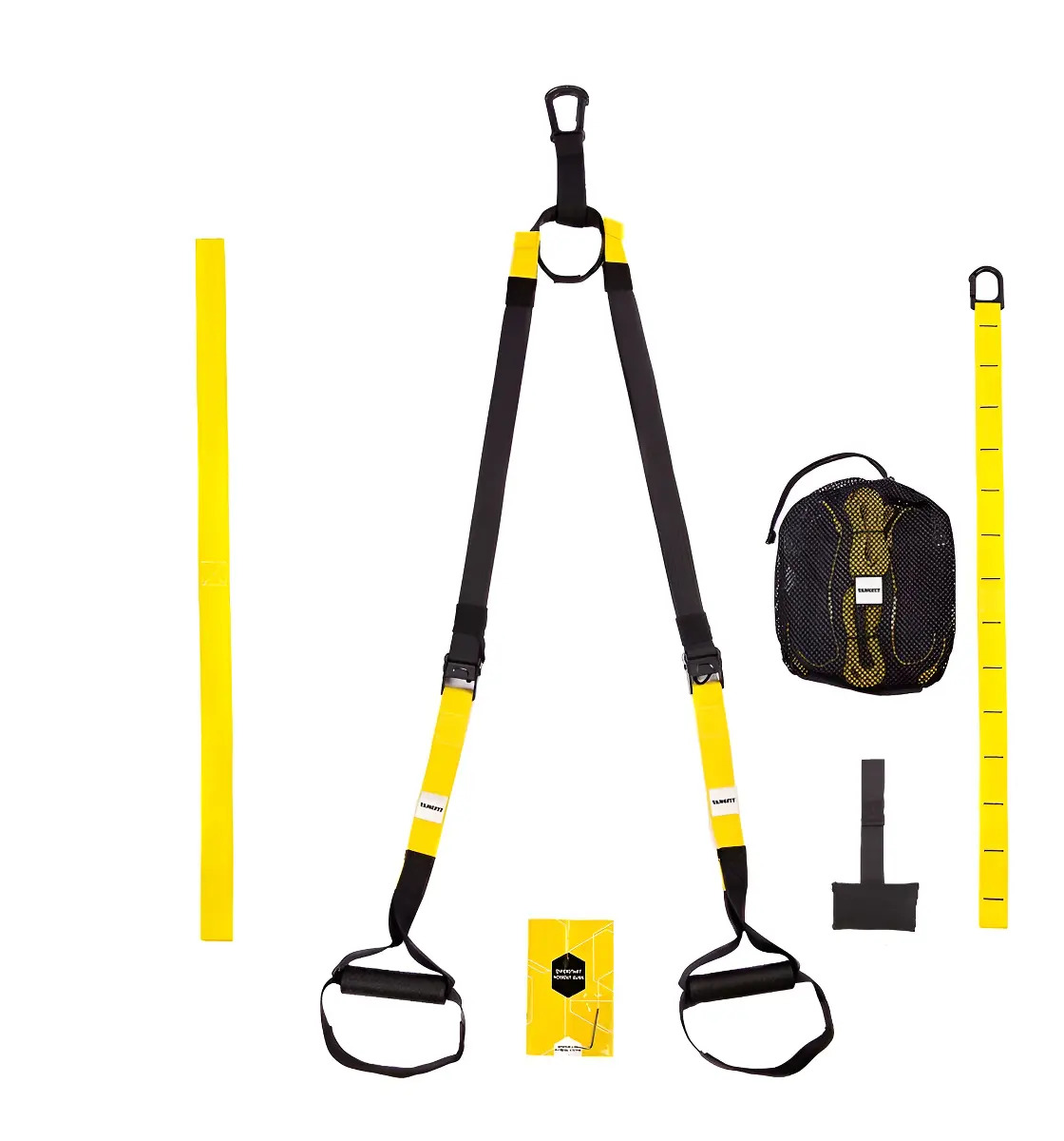 Fita Treino Suspensão Tipo Trx Profissional Exercícios Funcional Yangfit - Amarelo