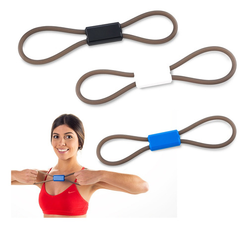 Banda Elástica Doble Ejercicio Elasticidad Max 100cm Deporte