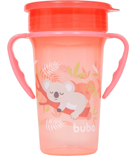 Copo 360 Graus De Treinamento Bebe Com Alça Infantil Buba