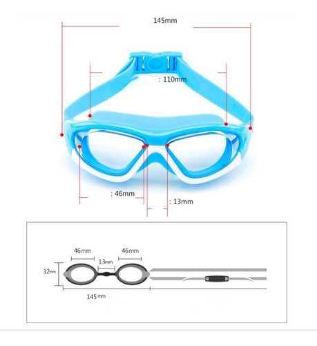 Gafas Antivaho De Silicona Para Natación, Lentes Antiimperme