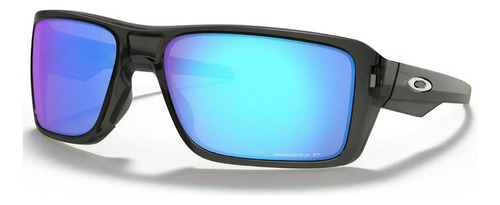 Óculos De Sol Oakley Double Edge Prizm Sapphire Polarizado Cor da armação Cinza