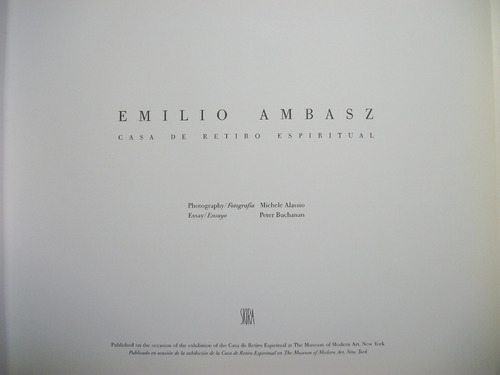 Emilio Ambasz:casa De Retiro Espiritual Peter Buchanan C111 (Usado)
