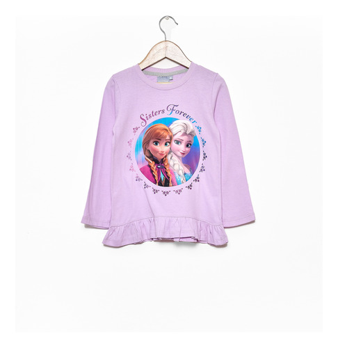 Remera Niñas Frozen Princesas Manga Larga Elsa Anna Disney® 