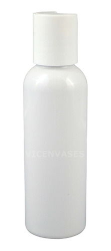 100 Pzs Envase Blanco Plastico Pet Jef 60ml Con Tapa Disktop