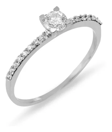 comprar Anillo De Compromiso Marcela Oro 14k Diamante Natural 24 Cts