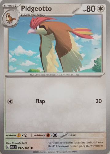 Pokémon Tcg Pidgeotto 017/165