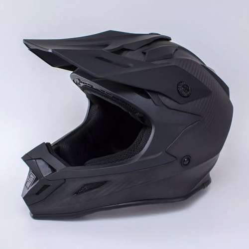 Casco Cross Origine 509 Carbon Looking Mate Negro Importado