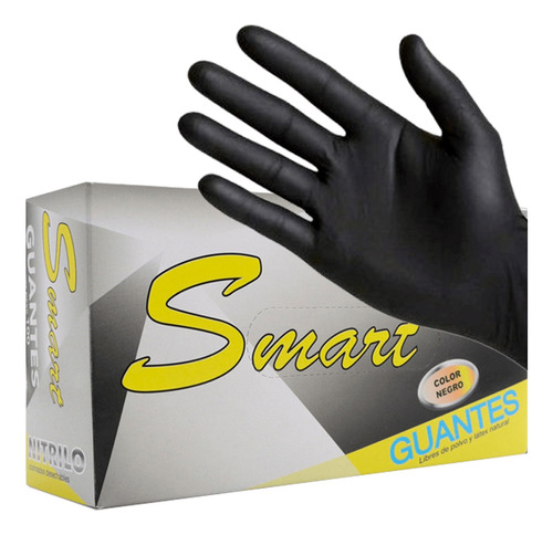 Guantes Nitrilo Negro Talla L 100 Unds