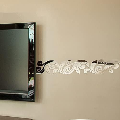 Meya Juego De 10 Pegatinas De Pared Con Espejo Diy, Calcoman