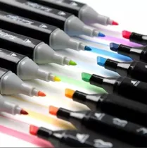 Comprar Plumones Marcadores 48 Lápices Colores Plumones Doble Punta