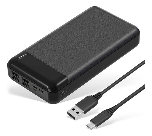 Odetrik Cargador Porttil 30000mah 4 Salidas Power Bank Con E