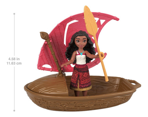 Moana 2 Muñeca Canoa Con Mini Muñeca Sorpresa Y Accesorios