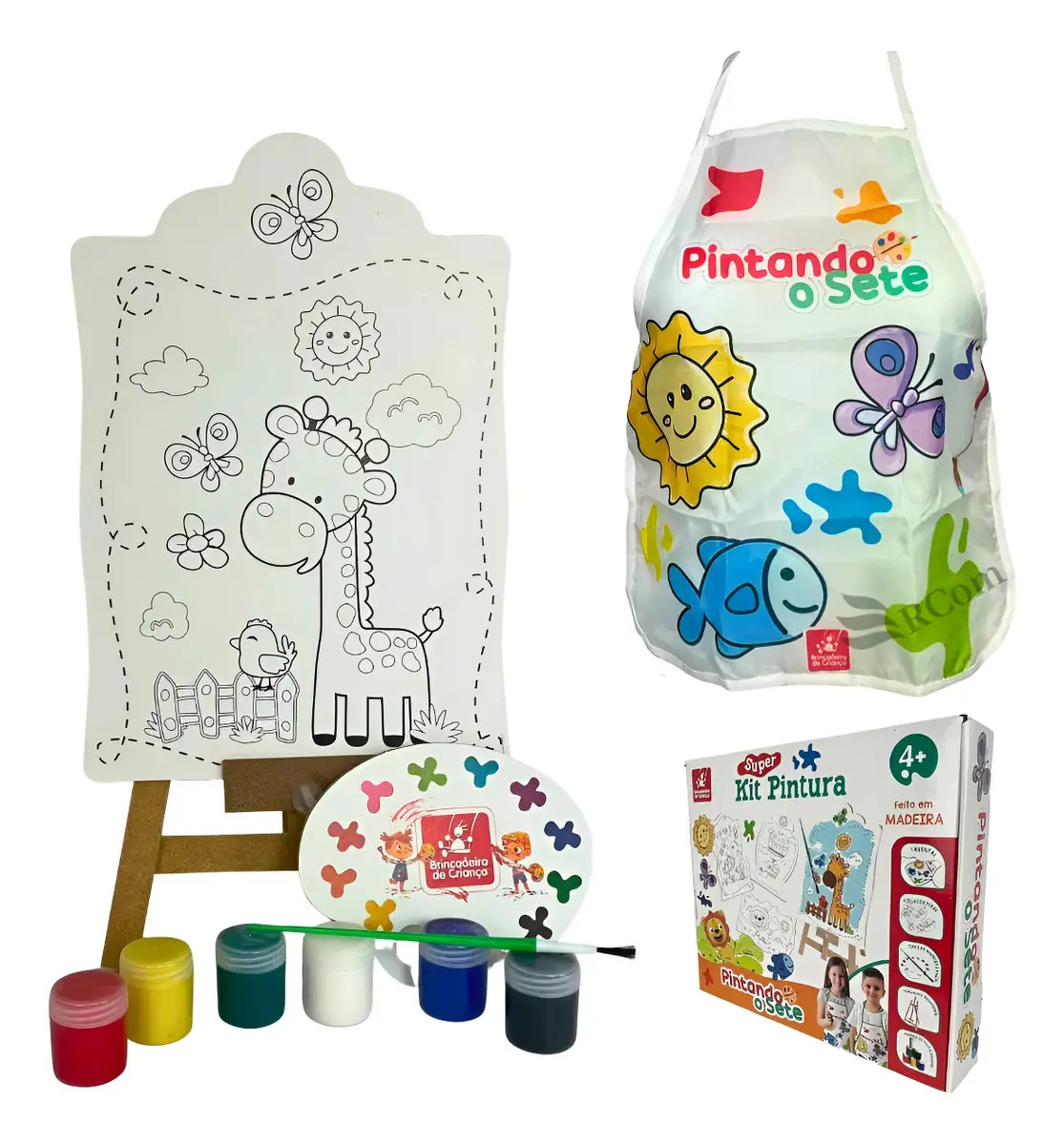 Super Kit De Pintura Brincadeira De Criança - Modelos Cor Pintando O Sete