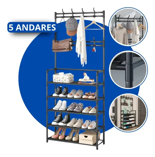 Arara Prateleira Organizadora 5 Andares Epsil...