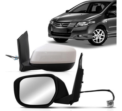 Retrovisor Externo City 2009 2010 2011 2012 13 14 Sem Pisca