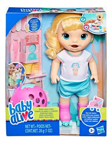 Boneca Baby Alive Roller Skates Loira - Hasbro F5649