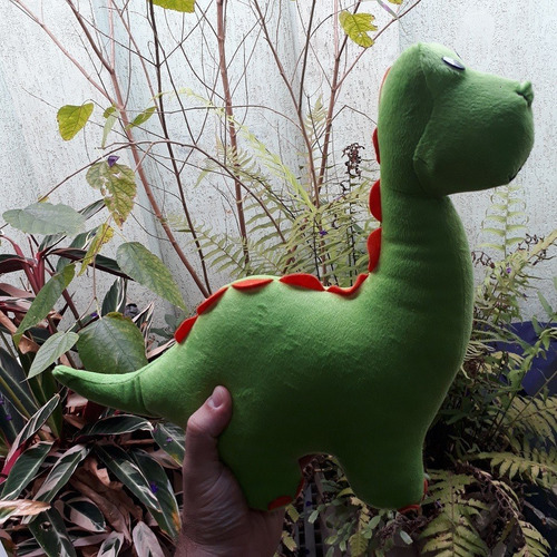 Dinossauro Dino Pelúcia 32cm Comprimento Decoração Presente