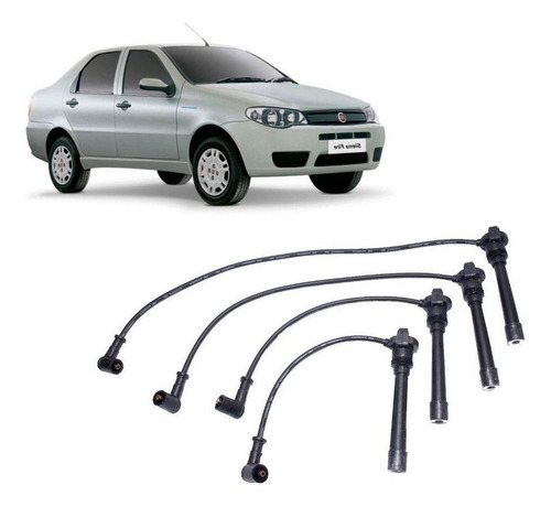 Juego Cables Bujias Para Fiat Siena 1.3 Class Elx 2005 2008