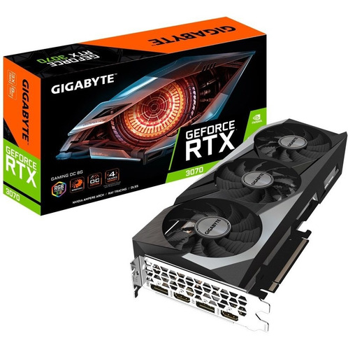 Placa De Video Gigabyte Geforce Rtx-3070 Gaming Pci-e 4.0