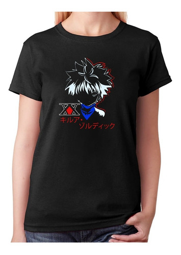 Imagen 2 de 3 de Polera Estampada Demon Hunter Killua S