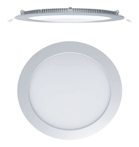 Pack 10 Focos Panel Led 15w Embutido Redondo Luz Fría