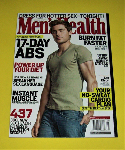 Zac Efron Revista Men's Health Usa Ximena Navarrete 