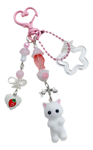 Cartoon Keychain Bag Charms Mochila Mochila Keyring Para La