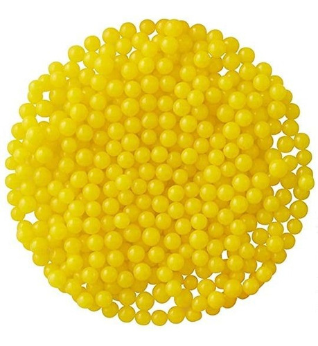 Sprinkles Jumbo Nonpareils Amarillos 6 Mm Wilton Color Amarillo