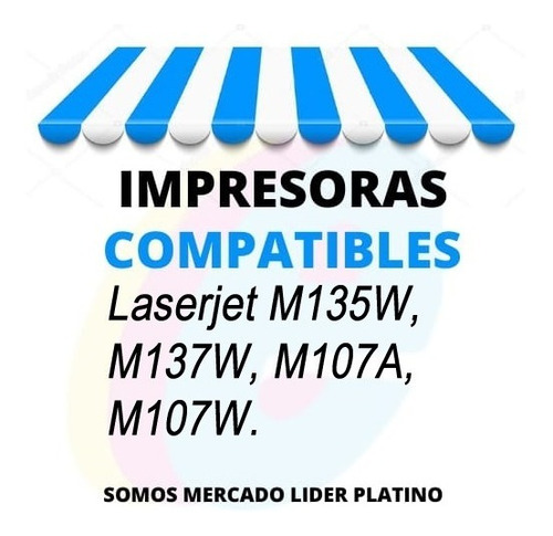 Imagen 6 de 7 de Toner Alternativo 105a Para M135w M137w M107a S/chip 1105a