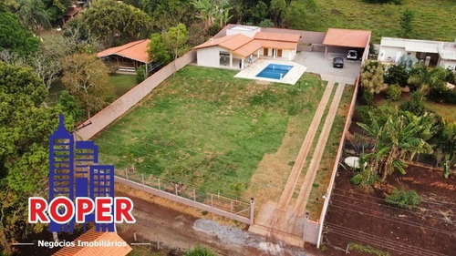 Imagem 4 de 8 de Linda Chácara De Alto Padrão Com 1.500 M²/ Casa Sede/ Área Gourmet Com Piscina À Venda No Condomínio Nautico De Piracaia. - Ch01053 - 71105089