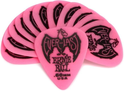 Ernie Ball 9179 Puas Everlast Rosas Calibre .60mm 12 Piezas