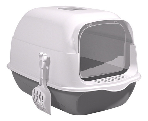 W Caja De Arena For Gatos Cerrada Con Tapa Y Puerta Con