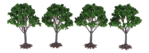 Árbol Modelo De 4 Piezas, Modelo Surtido, Tren, Paisaje