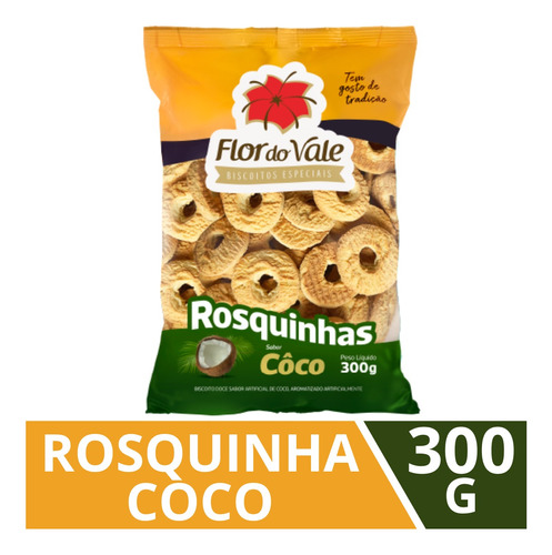 Biscoito Rosquinha De Coco Flor Do Vale 300g