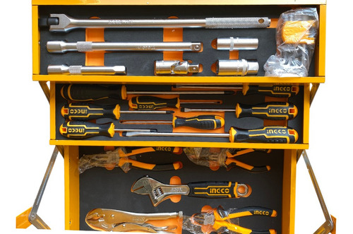 Set De Herramientas Caja Metalica 59 Piezas Ingco