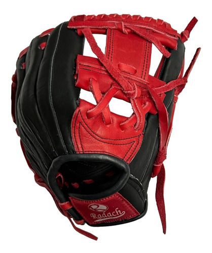 Guante De Beisbol Radach Pro Cuadro 11.75in Black Red