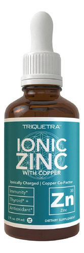Zinc Iónico Más Cobre Triquetra Health 59 Ml
