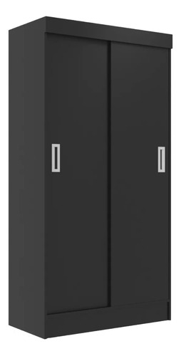 Ropero - 2 Puertas Corredizas - Modelo: Viena-berlin - Color: Negro