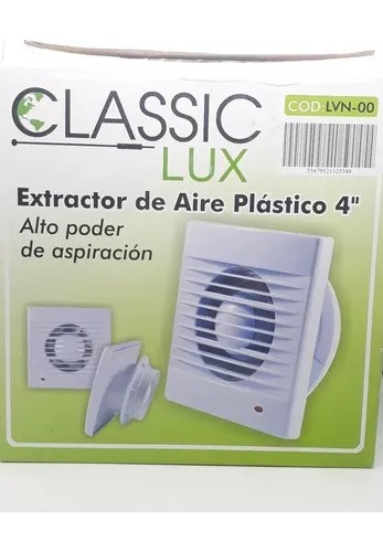 Extractor De Aire Plastico 4 Pulgadas  Classic