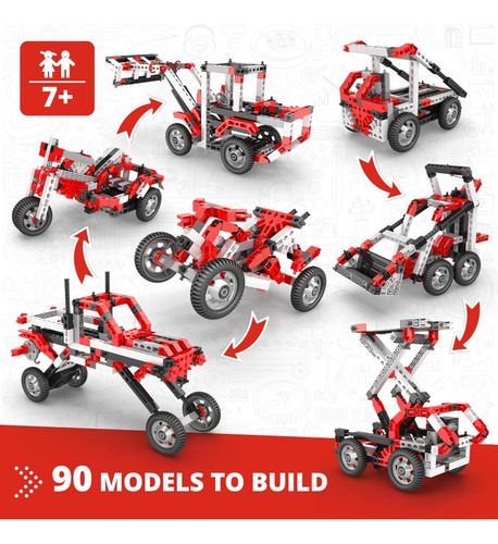 Engino- Inventor Toys Stem, 90 Modelos Motorizados, Juguetes