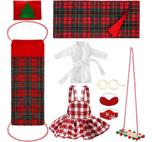 9 Piezas Conjunto De Accesorios De Ropa De Muñeca De Elfos D