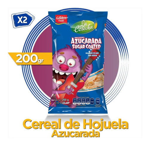 Cereal De Hojuela Azucarada Bolsa De 200 Gr Golden Foods 