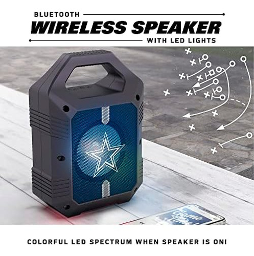 Soar Nfl Shockbox Xl Altavoz Bluetooth Inalámbrico Led, New