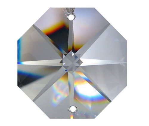 Imagem 1 de 3 de 1200 Castanha De Cristal Italiana K9 2 Furos Para Lustres