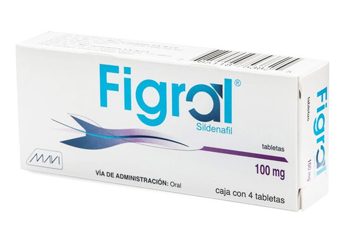 Figral Sildenafil 100 Mg Caja Con 4 Tabletas